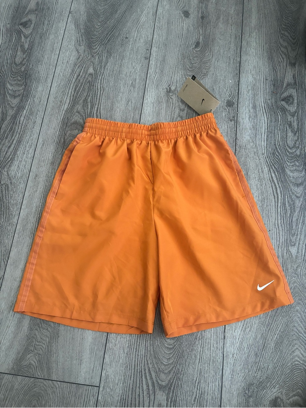 Nike kids Orange Athletic Shorts with Elastic Waist